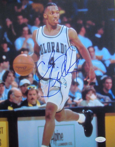 Chauncey Billups Autographed 11x14 Photo Colorado University JSA