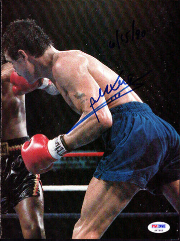 Alexis Arguello Autographed Signed Magazine Page Photo PSA/DNA #S47443