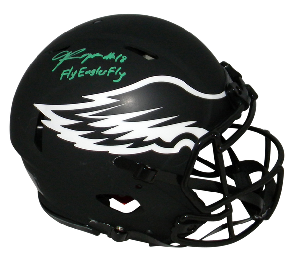 JALEN REAGOR SIGNED PHILADELPHIA EAGLES ECLIPSE AUTHENTIC SPEED HELMET BECKETT