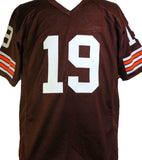 Bernie Kosar Autographed Brown Pro Style Jersey - Beckett Witness *Black