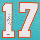 Jaylen Waddle Signed Miami Dolphins 35"x 43" Framed Jersey (JSA) 2023 Rookie WR