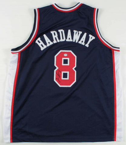 Tim Hardaway Signed Team USA Jersey (PSA COA) 2000 Olympic Team / Point Guard