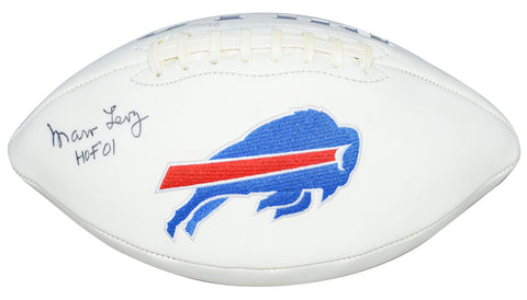 MARV LEVY AUTOGRAPHED SIGNED BUFFALO BILLS WHITE LOGO FOOTBALL JSA W/ HOF 01