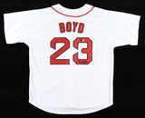 Dennis "Oil Can" Boyd Signed Boston Red Sox Jersey (Beckett) Sox Starter 1982-89