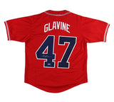 Tom Glavine Signed Atlanta Custom Red Jersey