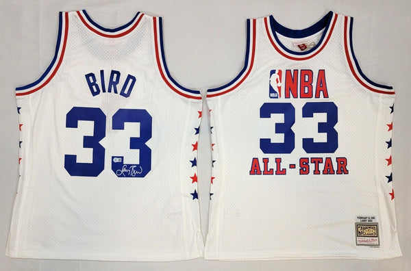 Larry Bird Autographed Boston Celtics Mitchell & Ness Swingman 1985 ASG Beckett