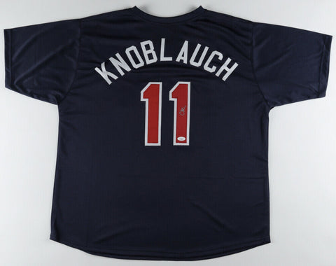 Chuck Knoblauch Signed Twins Jersey (JSA COA) Minnesota 1991 Rookie of the Year