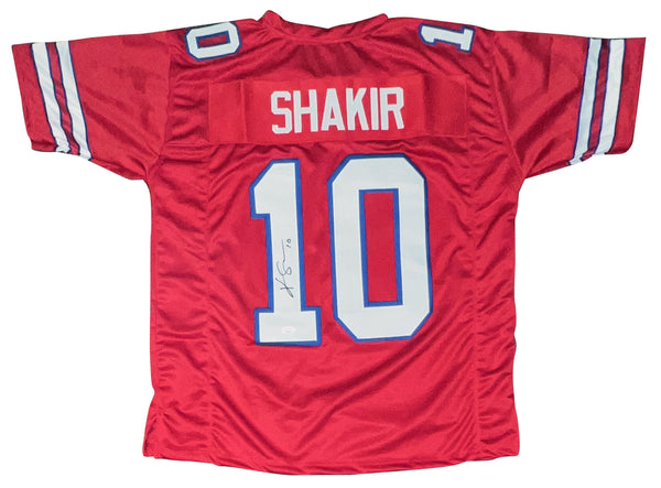 KHALIL SHAKIR SIGNED AUTOGRAPHED BUFFALO BILLS #10 RED JERSEY JSA