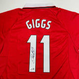 Autographed/Signed Ryan Giggs Manchester United Red Soccer Jersey Beckett COA