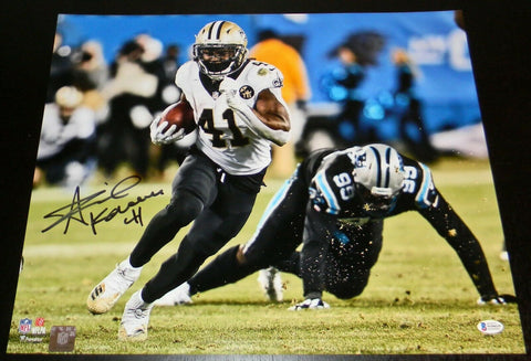 ALVIN KAMARA SIGNED NEW ORLEANS SAINTS VS PANTHERS 16x20 PHOTO BECKETT