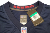 PATRIOTS MAC JONES AUTOGRAPHED BLUE NIKE GAMEDAY JERSEY SIZE XL BECKETT 202968