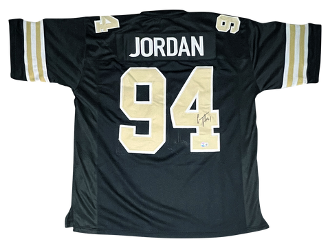 CAM JORDAN SIGNED AUTOGRAPHED NEW ORLEANS SAINTS #94 COLOR RUSH JERSEY BECKETT