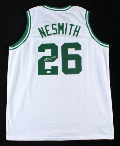 Aaron Nesmith Signed White Boston Celtics Jersey (JSA COA) 2020 1st Rnd Pk Pt Gd