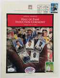 Carlton Fisk Signed 2000 Hall of Fame Induction Program JSA COA/ Red & White Sox