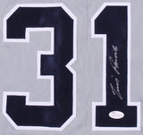 Tim Raines Signed New York Yankees Jersey (JSA COA) 7xAll-Star (1981-1987) HOF