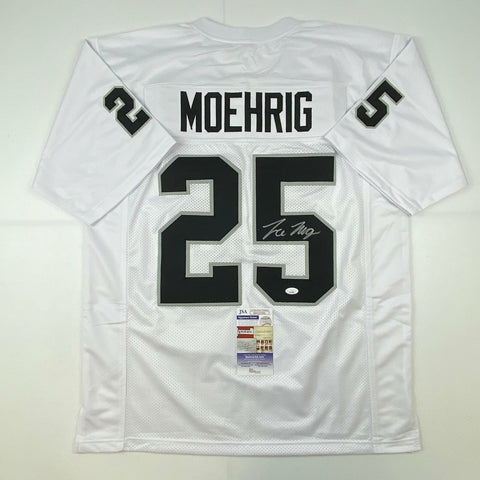 Autographed/Signed Trevon Moehrig Las Vegas Oakland White Jersey JSA COA