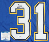 Grant Fuhr Signed St. Louis Blues Jersey (Beckett COA) 5xStanley Cup Winner