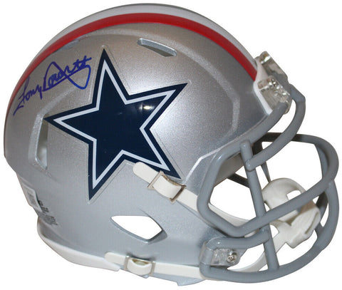 Tony Dorsett Autographed Dallas Cowboys 1976 Speed Mini Helmet Beckett 36908