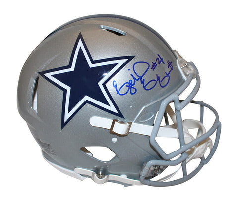 Ezekiel Elliott Signed Dallas Cowboys Authentic Speed Helmet Beckett 37020