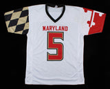 Anthony McFarland Jr Maryland Terrapins Signed Jersey (JSA COA) Steelers RB