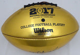 Deshaun Watson Autographed Gold Clemson Champ Football (Smudged) Beckett I41472