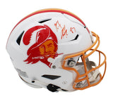 Rob Gronkowski Signed Tampa Bay Buccaneers Speed Flex Auth Creamsicle NFL Helmet