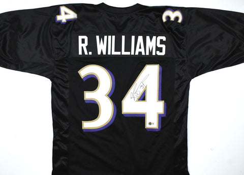 Ricky Williams Autographed Black Pro Style Jersey - Beckett W Hologram *Black