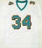 Ricky Williams Autographed White Pro Style Jersey w/ Insc - JSA W Auth *4 *Black