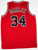 Charles Oakley Chicago Bulls Signed Jersey (JSA COA) 1994 NBA All-Star Forward