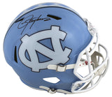 North Carolina Lawrence Taylor Signed Full Size Speed Rep Helmet BAS Witnessed