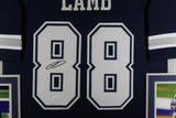 CEEDEE LAMB (Cowboys navy SKYLINE) Signed Autographed Framed Jersey JSA