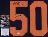 Mike Singletary Signed Bears Color Rush Jersey Inscribed HOF 98 (Beckett COA)