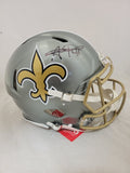 ALVIN KAMARA SIGNED NEW ORLEANS SAINTS F/S FLASH SPEED AUTHENTIC HELMET BECKETT