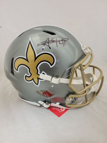 ALVIN KAMARA SIGNED NEW ORLEANS SAINTS F/S FLASH SPEED AUTHENTIC HELMET BECKETT