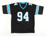 Daviyon Nixon Signed Panthers Jersey (Beckett Holo) Carolina 2021 Draft Pck Iowa