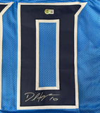 DeAndre Hopkins of the Titans Autographed Light Blue Custom #10 Jersey Beckett