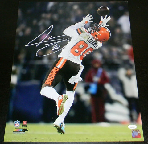 JARVIS LANDRY SIGNED AUTOGRAPHED CLEVELAND BROWNS 16x20 PHOTO JSA