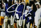 Justin Jefferson Autographed LSU Tigers 8x10 FP Running Photo -Beckett W Holo