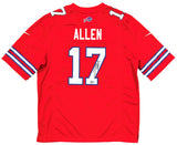 Josh Allen Buffalo Bills Signed Red Nike Alternate Game Jersey Beckett BAS