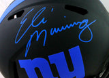 Eli Manning Autographed New York Giants FS Eclipse Speed Helmet- Fanatics W*Blue