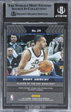 Jazz Rudy Gobert Signed 2017 Panini Player Of The Day #29 Card BAS Slabbed