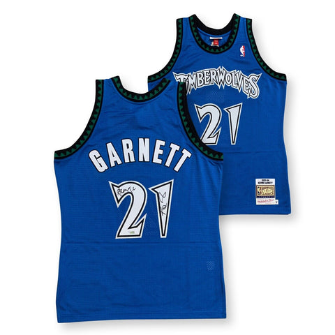 Kevin Garnett Autographed Timberwolves Signed Mitchell Ness Jersey Fanatics TIC