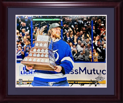 Andrei Vasilevskiy Lightning Signed conn Smythe 16x20 Photo framed auto Fanatics