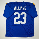 Autographed/Signed Kyren Williams Los Angeles LA Blue Jersey Beckett BAS COA