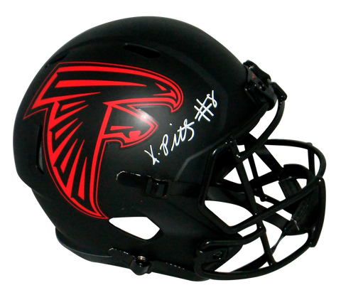 KYLE PITTS AUTOGRAPHED ATLANTA FALCONS ECLIPSE FULL SIZE SPEED HELMET BECKETT