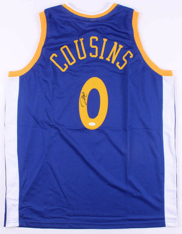 DeMarcus Cousins Signed Golden State Warriors "The Bay" Blue Jersey (JSA COA)