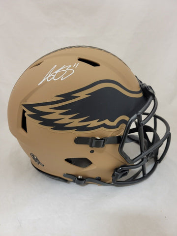 AJ BROWN SIGNED PHILADELPHIA EAGLES FS STS 2 SPEED AUTHENTIC HELMET BECKETT