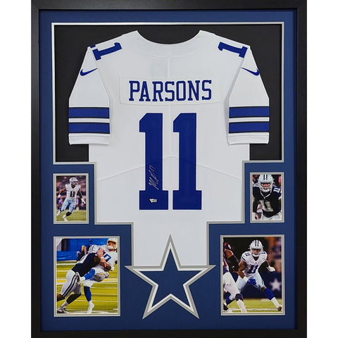 Micah Parsons Autographed Signed Framed Dallas Cowboys Jersey FANATICS