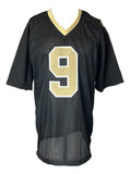 Drew Brees New Orleans Signed Black Football Jersey BAS