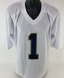 Lou Holtz Signed Fighting Irish Jersey (JSA COA) Head Coach1988 National Champs